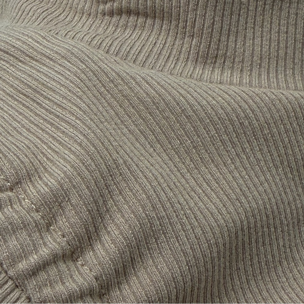 Zahraa The Label Ruched Tie Ribbed Beige Maxi Dress Size Medium - Picture 9 of 14